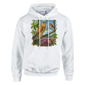Kestrel and Robin Bird Hoodie