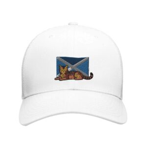 Scottish Wildcat Flag Snapback Hat